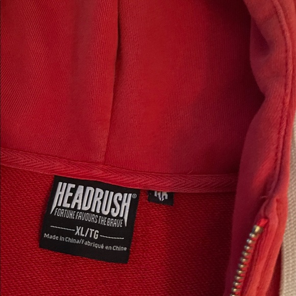 Red Headrush Zip-Up Hoodie - Picture 2 of 6